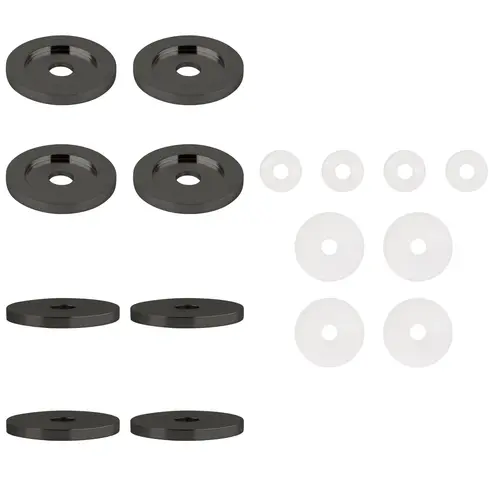 Gun Metal Replacement Washers for Back-to Back Solid Pull Handle