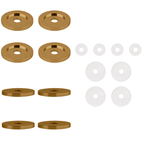 Gold Plated Replacement Washers for Back-to-Back Solid Pull Handle