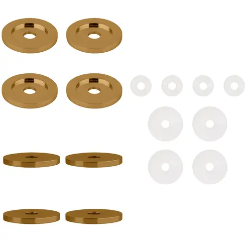 CRL 30WKGP Gold Plated Replacement Washers for Back-to-Back Solid Pull Handle