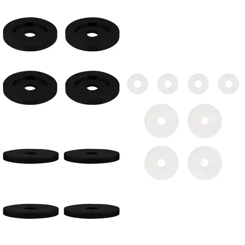 Matte Black Replacement Washers for Back-to-Back Solid Pull Handle