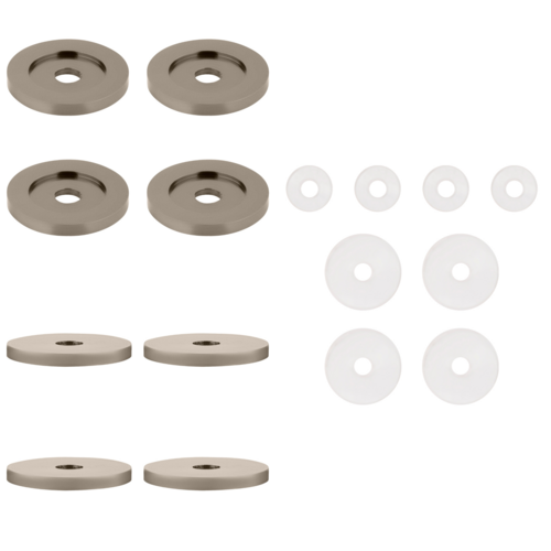 Satin Nickel Replacement Washers for Back-to-Back Solid Pull Handle