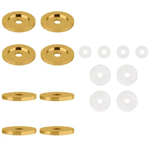 Polished Brass Replacement Washers for Back-to-Back Solid Pull Handle