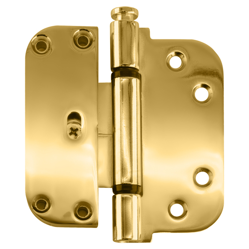 Adjustable Guide Hinge polished Brass