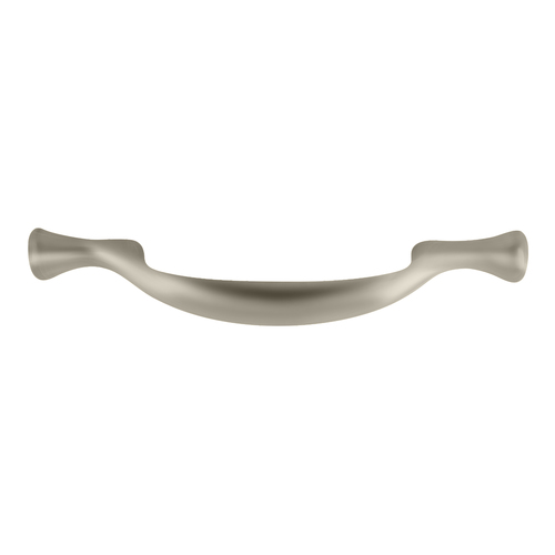 Curved Cabinet Drawer Pull 3" Center To Center  For Kitchen And Cabinet Hardware Satin Nickel