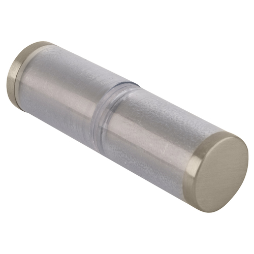 CRL SDKP112BN Brushed Nickel Cylinder Style Back-to-Back Shower Door Knobs With Plastic Sleeve