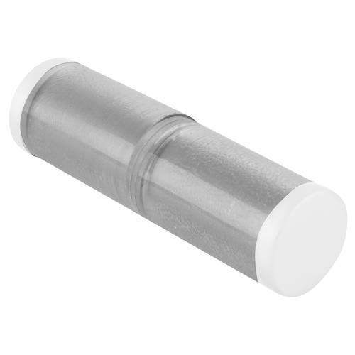 White Cylinder Style Back-to-Back Shower Door Knobs With Plastic Sleeve