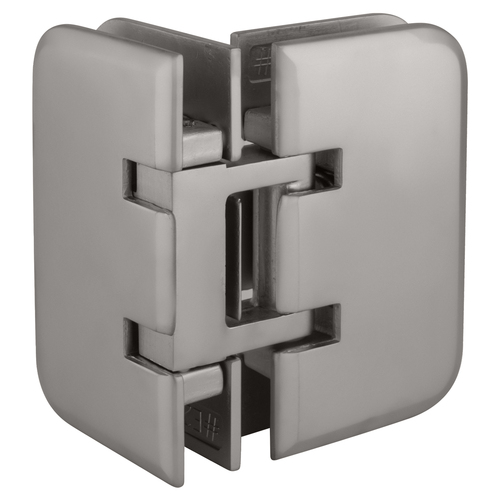 Satin Chrome Estate 090 Series 90 Degree Glass-to-Glass Hinge Satin Chrome Estate 090 Series 90 Degree Glass-to-Glass Hinge