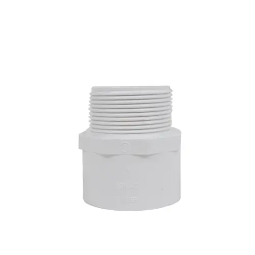 1.5" Sch40 Pvc Male Adapter Mipt X Socket White