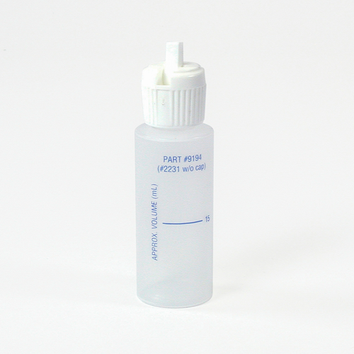 TAYLOR WATER TECHNOLOGIES, LLC 9194 Cyanuric Acid Calibrated Plastic Bottle With Dispenser Cap 15ml