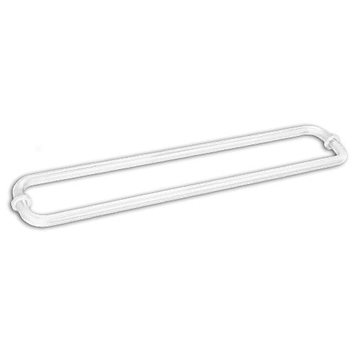 White 30" BM Series Back-to-Back Tubular Handle With Metal Washers