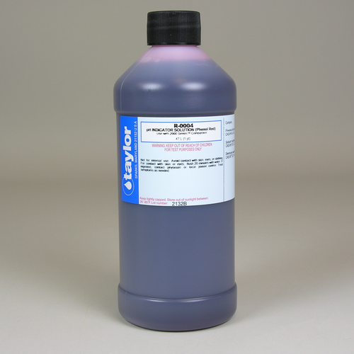 TAYLOR R-0004-E Ph Indicator Solution For 2000 Series Phenol Red .75 Oz Dropper Bottle