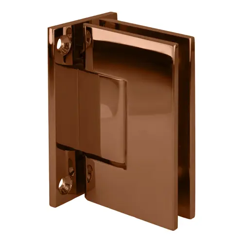 Polished Copper Geneva 037 Series Wall Mount Full Back Plate Standard Hinge