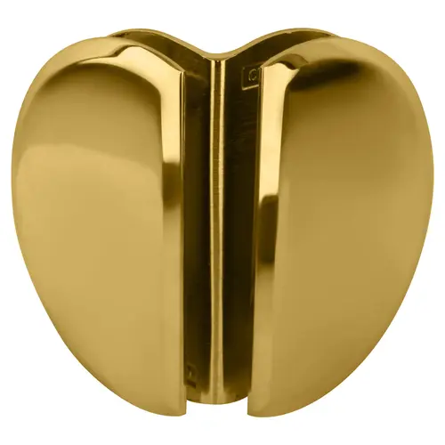 Polished Brass Classique Series Glass-to-Glass Bracket
