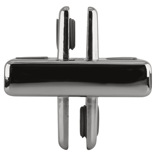 Chrome Four-Way 90 Degree Adjustable Shelf Connector