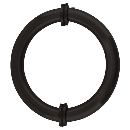 Oil Rubbed Bronze 5-1/8" Tubular Back-to-Back Circular Style Brass Shower Door 3/4" Diameter Pull Handles