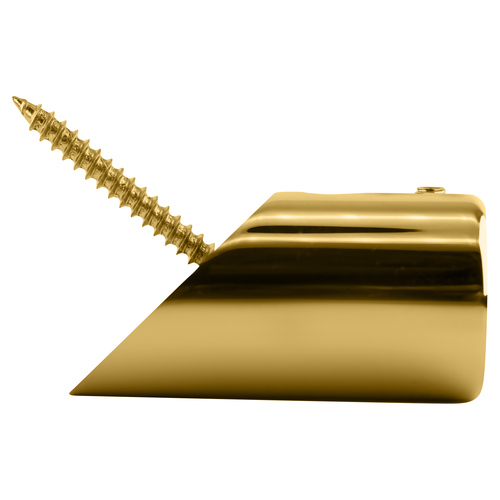 Polished Brass Mitered Support Bar Bracket