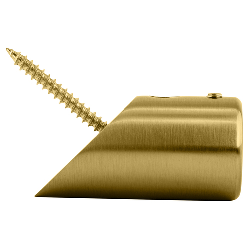 Satin Brass Mitered Support Bar Bracket