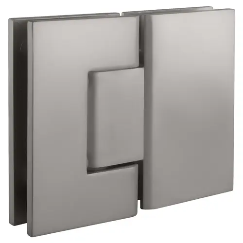 Satin Chrome Geneva 580 Series 180 Degree Glass-to-Glass Hinge with 5 Degree Offset