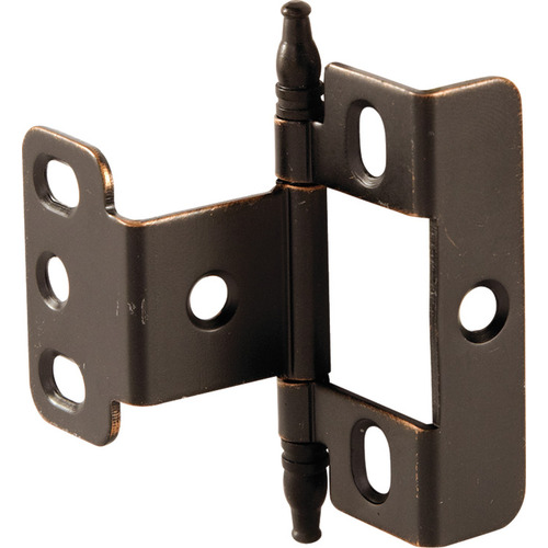 Decorative Butt Hinge, Full Wrap, Non-Mortise, Minaret Finial For inset face frame doors, Copper bronze