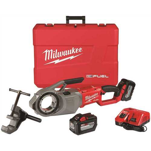 Milwaukee 2874-22HD M18 Fuel One-Key Cordless Brushless Pipe Threader Kit with (2) 12.0Ah Batteries and Case