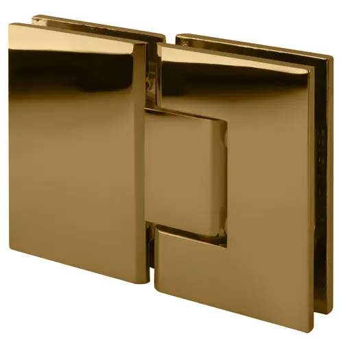 Gold Plated Junior Geneva 180 Series 180 Degree Glass-to-Glass Hinge