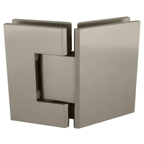 Satin Nickel Geneva 045 Series 135 Degree Glass-to-Glass Hinge