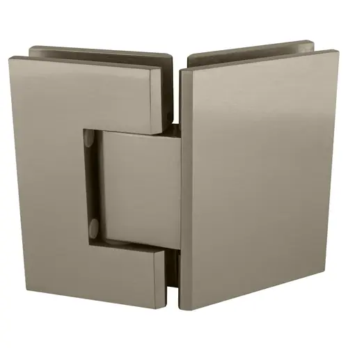 Brushed Nickel Geneva 045 Series 135 Degree Glass-to-Glass Hinge