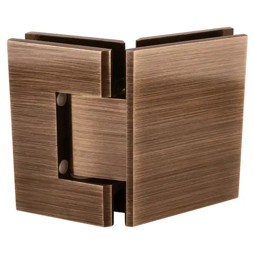 CRL GEN545ABRZ Antique Bronze Geneva 545 Series 135 Degree Glass-to-Glass Hinge