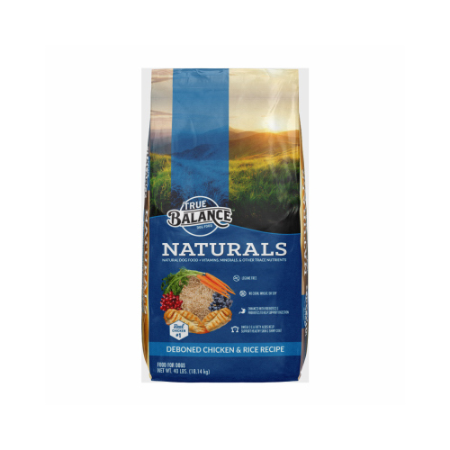 TrueBalance 12605 Naturals Chicken & Rice Dry Dog Food, 40 Lbs.