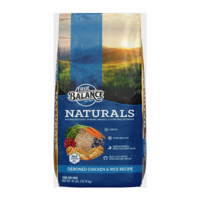 TrueBalance 12605 Naturals Chicken & Rice Dry Dog Food, 40 Lbs.