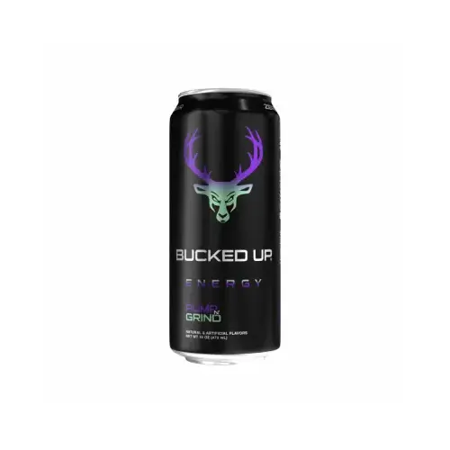 BUCKED UP 3021223 Energy Drink, Breezy Blast, 16 oz.