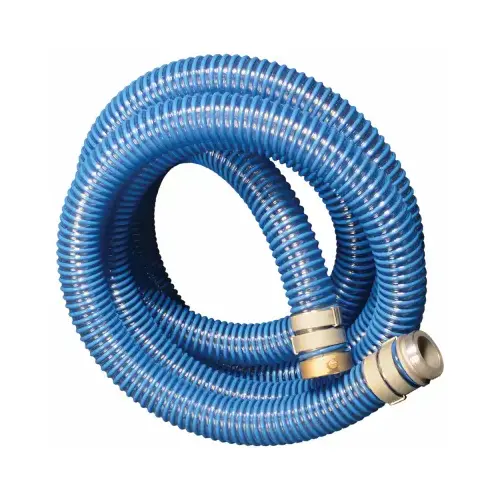 MI CONVEYANCE SOLUTIONS 98106501 XTRMEFLX Suction Hose Assembly, Blue, 2 In. x 50 Ft.