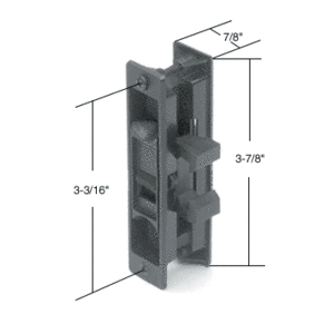 Crl A189 Black Sliding Screen Door Latch And Pull With 3 3 16 Screw Holes For Peachtree Doors