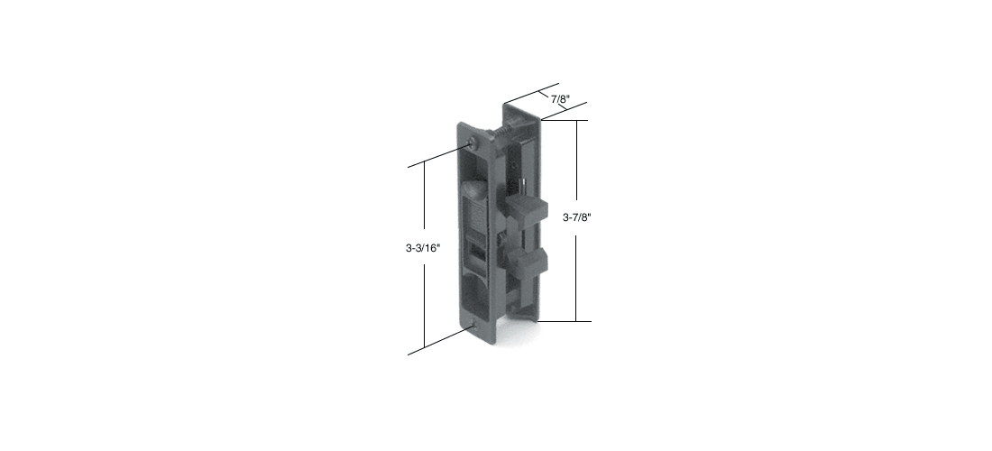 Crl A189 Black Sliding Screen Door Latch And Pull With 3 3 16