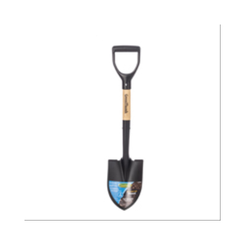 Mini Shovel, Round Point, D-Grip Wood Handle