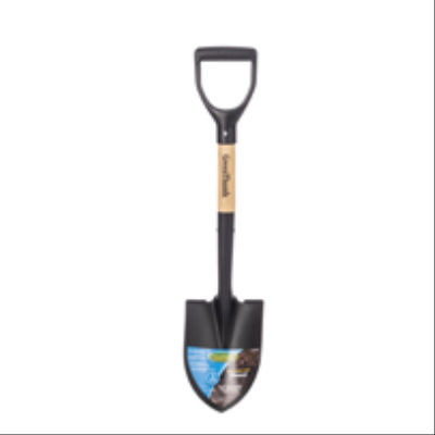 Great States GT-MRP001 Mini Shovel, Round Point, D-Grip Wood Handle