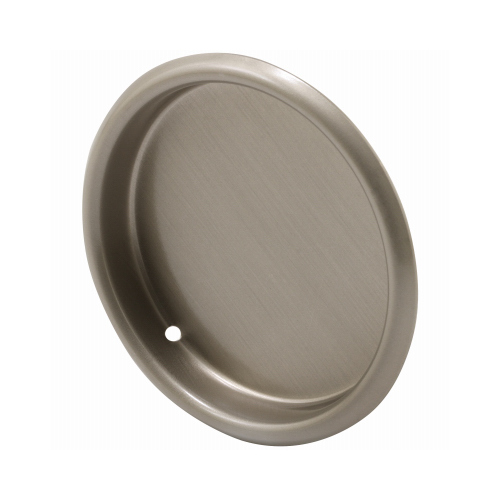 N 7209 Door Pull, 5/16 in D, Steel, Satin Nickel Pair