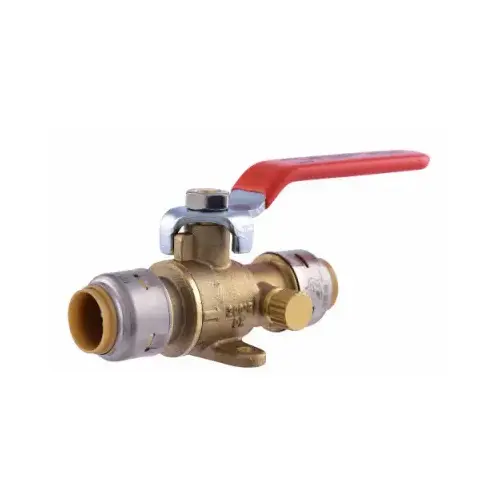 22304-0000LF Ball Valve, 1/2 in Connection, NPSM, 200 psi Pressure, Brass Body Chrome