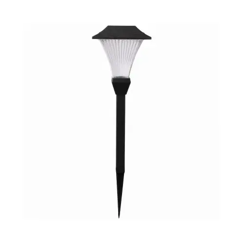 FUSION PRODUCTS LTD. 26158 Solar Path Lights, Black Plastic pack of 4