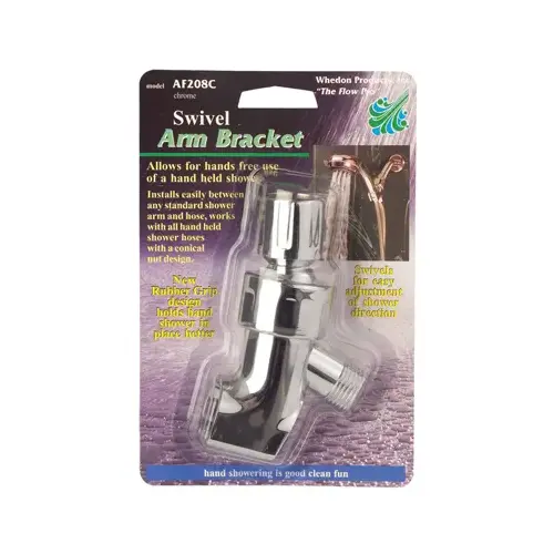 Handheld Shower Bracket, Swivel, Chrome