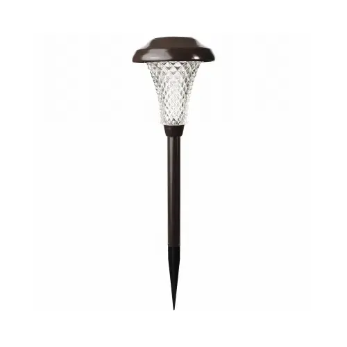 FUSION PRODUCTS LTD. 26270 Solar Stake Lights, Bronze Metal pair