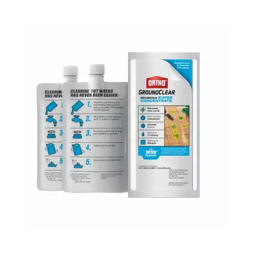 SCOTTS ORTHO ROUNDUP 4656705 GroundClear Weed & Grass Killer SUPER Concentrate Flexi, 5 oz. Each pair