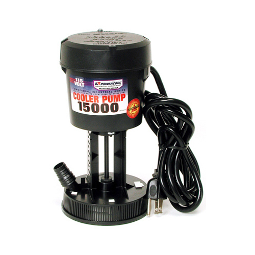 Evaporative Cooler Pump Powercool 8-1/2" H X 4-1/2" W Black Plastic Black