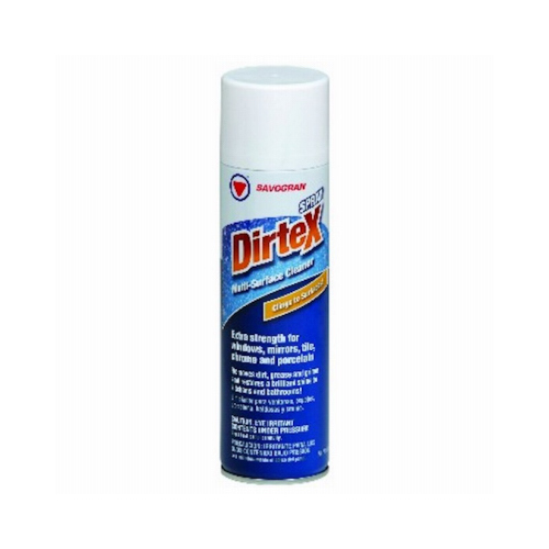 Dirtex 10761 Cleaner, 18 oz Can, Liquid, Ammonia, Clear
