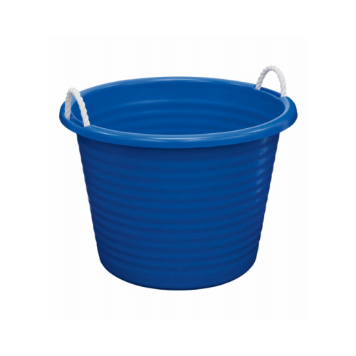 HOME PRODUCTS INTL-NORTH AMERICA 0417BK.08 Rope-Handle Utility Tub, Black, 17-Gallons
