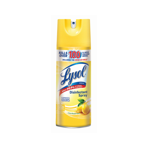 Disinfectant Spray, Lemon Breeze Scent, 12.5-oz.