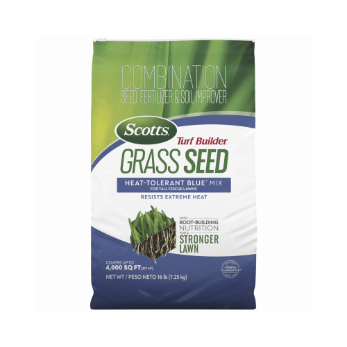 Scotts 18308 Turf Builder Grass Seed Heat-Tolerant Blue Mix for Tall Fescue Lawns, 20-Lbs.