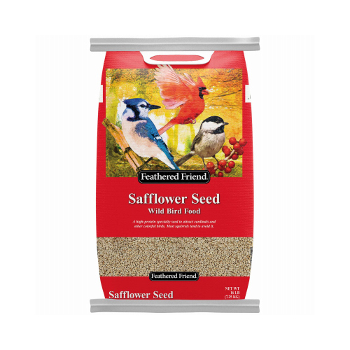 Feathered Friend 14194 Safflower Seed Wild Bird Food, 5-Lb. Bag