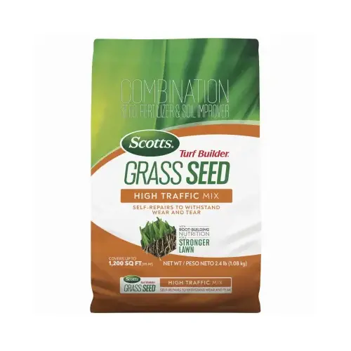 Turf Builder High-Traffic Mix Grass Seed, 3 lb Bag Blue/Gray