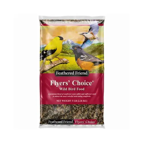 Flyers' Choice Series 14162 Wild Bird Food, Premium, 5 lb Bag